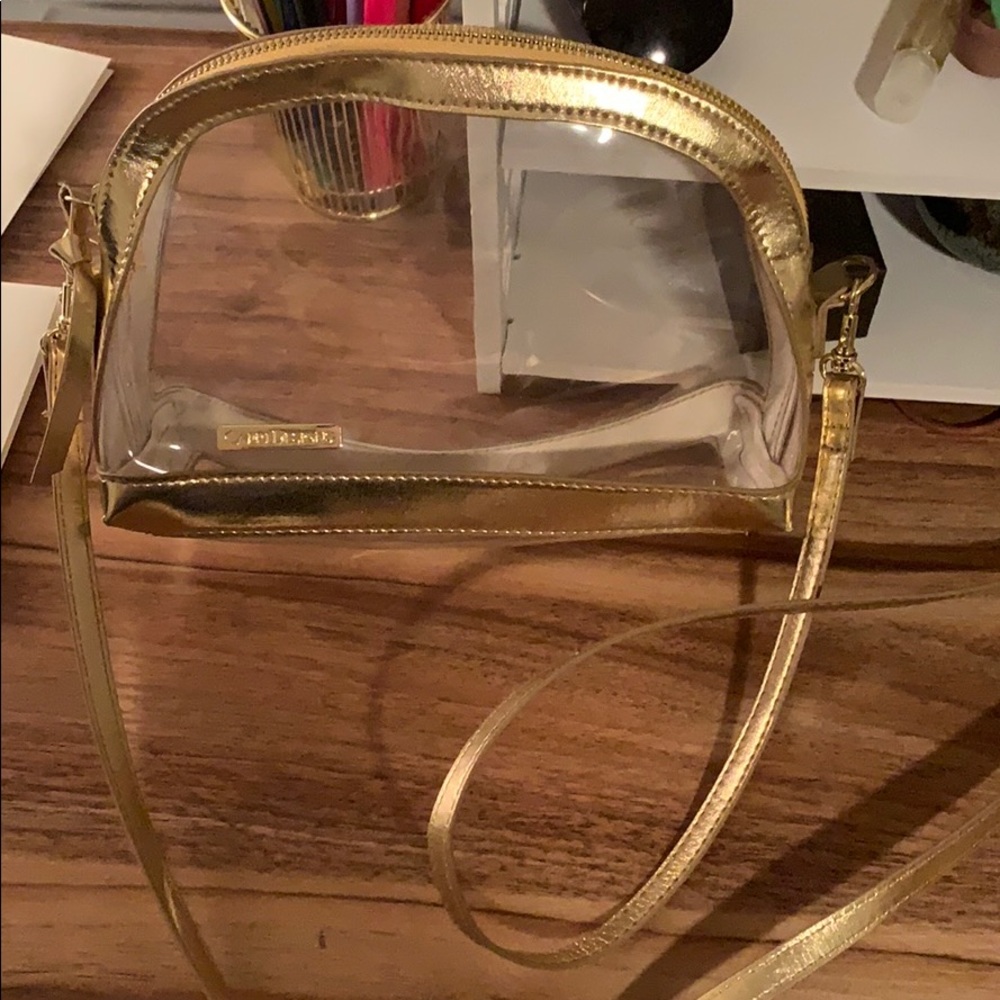 Gold Clear Crossbody Bag